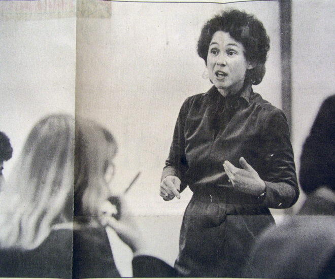 BC professor Pauline Christiansen in 1984