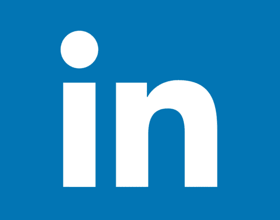 A photo of LinkedIn's logo
