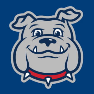 Image of Bellevue College smiling bulldog mascot