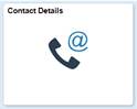 Image of telephone with words "Contact Details" above it