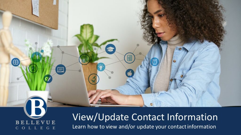 Picture that serves as a header for viewing and updating contact information in ctcLink