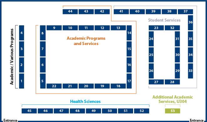 Table Map of Discovery Day. 