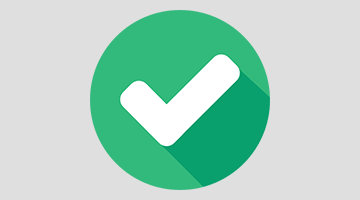 icon of green circle with white checkmark in the middle