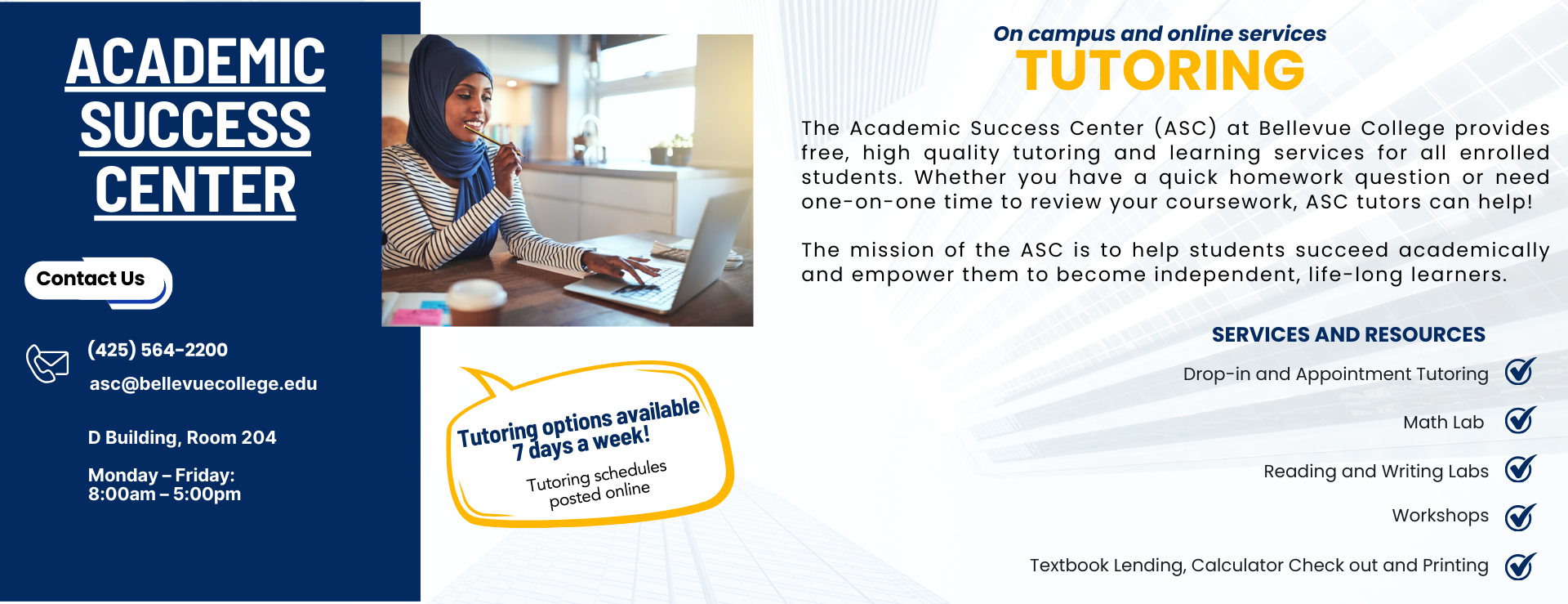 Academic Success Center Info