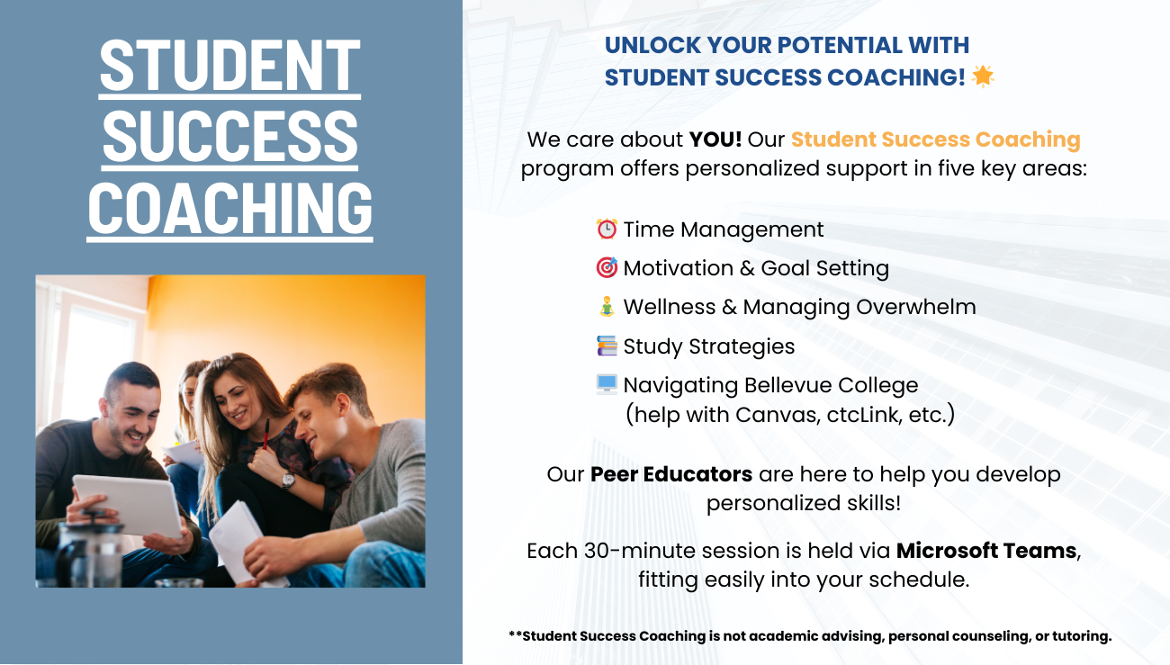 Student Success Coaching info
