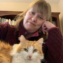 Nicole Longpre with Calico Cat