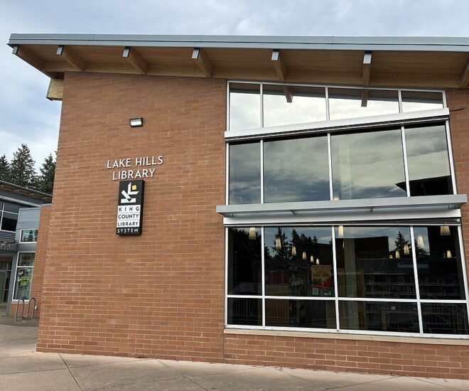 Outside View of the Lake Hills Branch of the King County Library System
