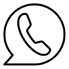 Drawing of phone profile in chat bubble