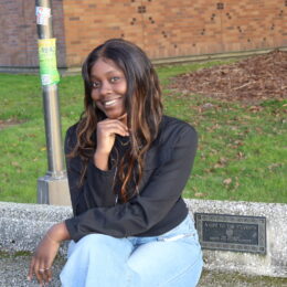 Student sitting.