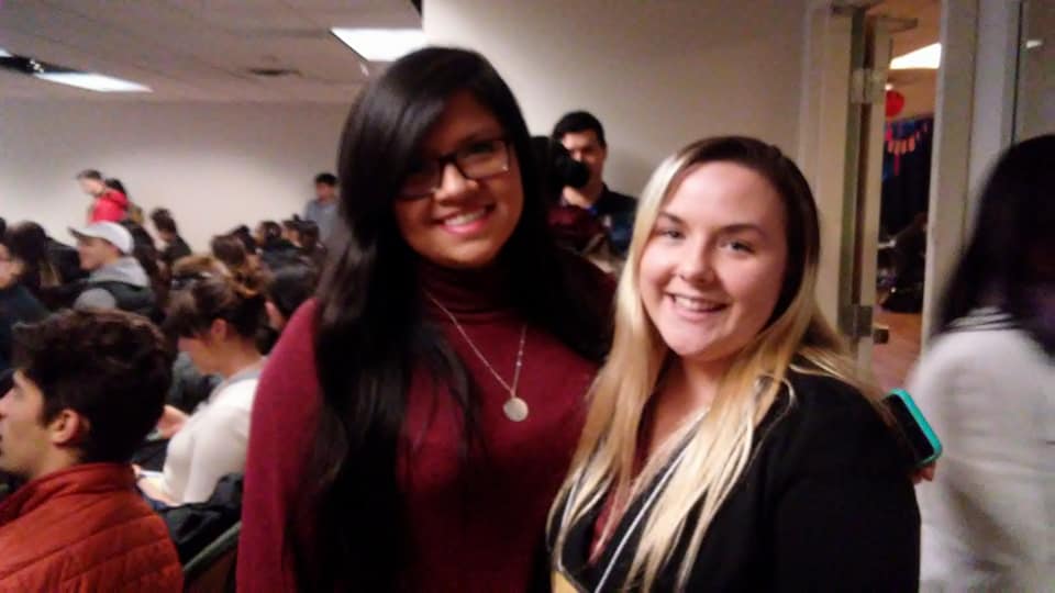 Two smiling students