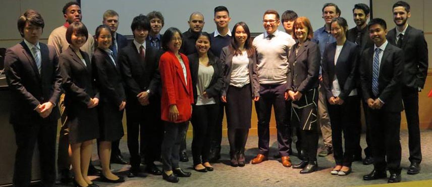 Students and faculty posing for a picture