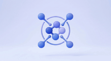 3D blue icon representing a connected network of nodes, symbolizing the NW XR EDU educator community.