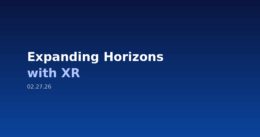 Conference banner reading ‘Expanding Horizons with XR’