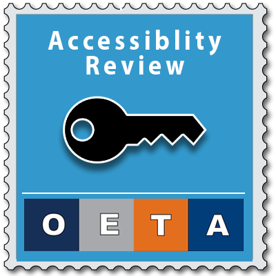 OETA Accessibility Review badge