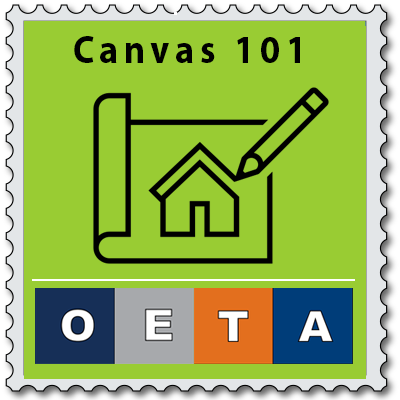 Canvas 101 badge for completion