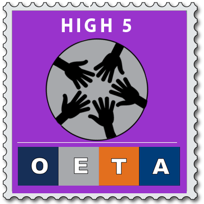 OETA High 5 in the Online Classroom badge