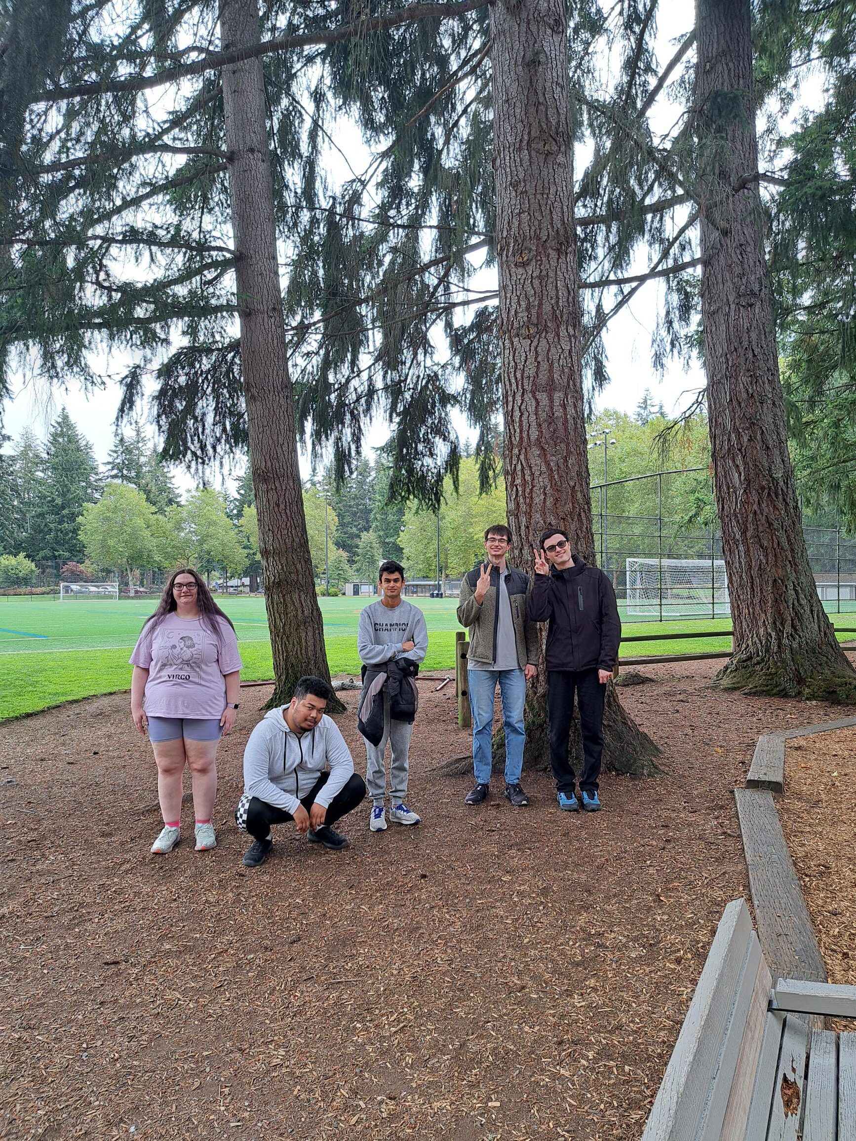 OLS students enjoy a fall day at a local park
