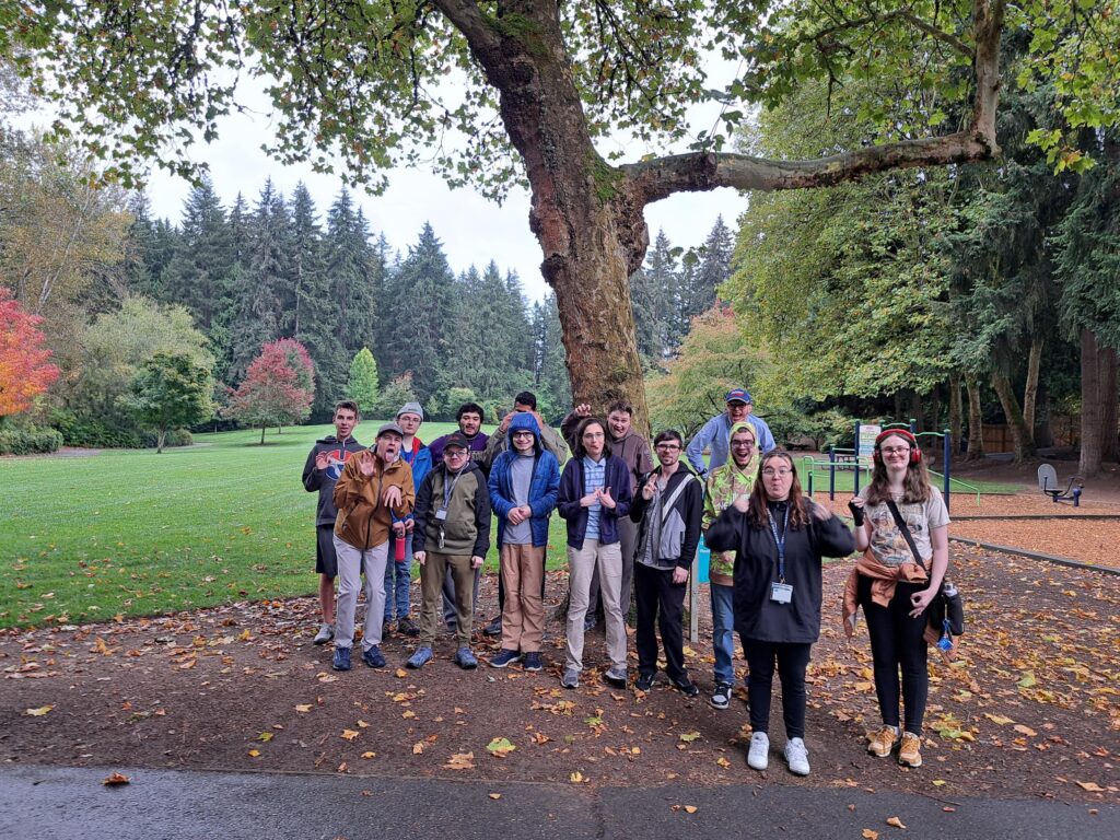 OLS students enjoy a fall day at a local park