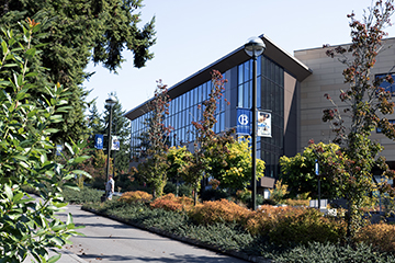The Student Success Center, or the U Building, on the Bellevue College campus.