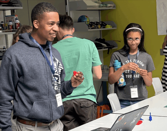 OLS students participate during summer camp.