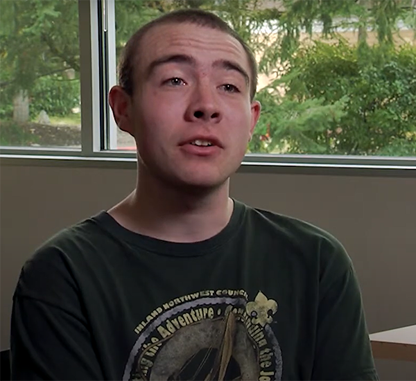 An OLS student speaks to the camera about their experiences in the program.