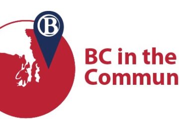 A logo of BC in the community