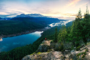 Rattlesnake Ledge at Sunset