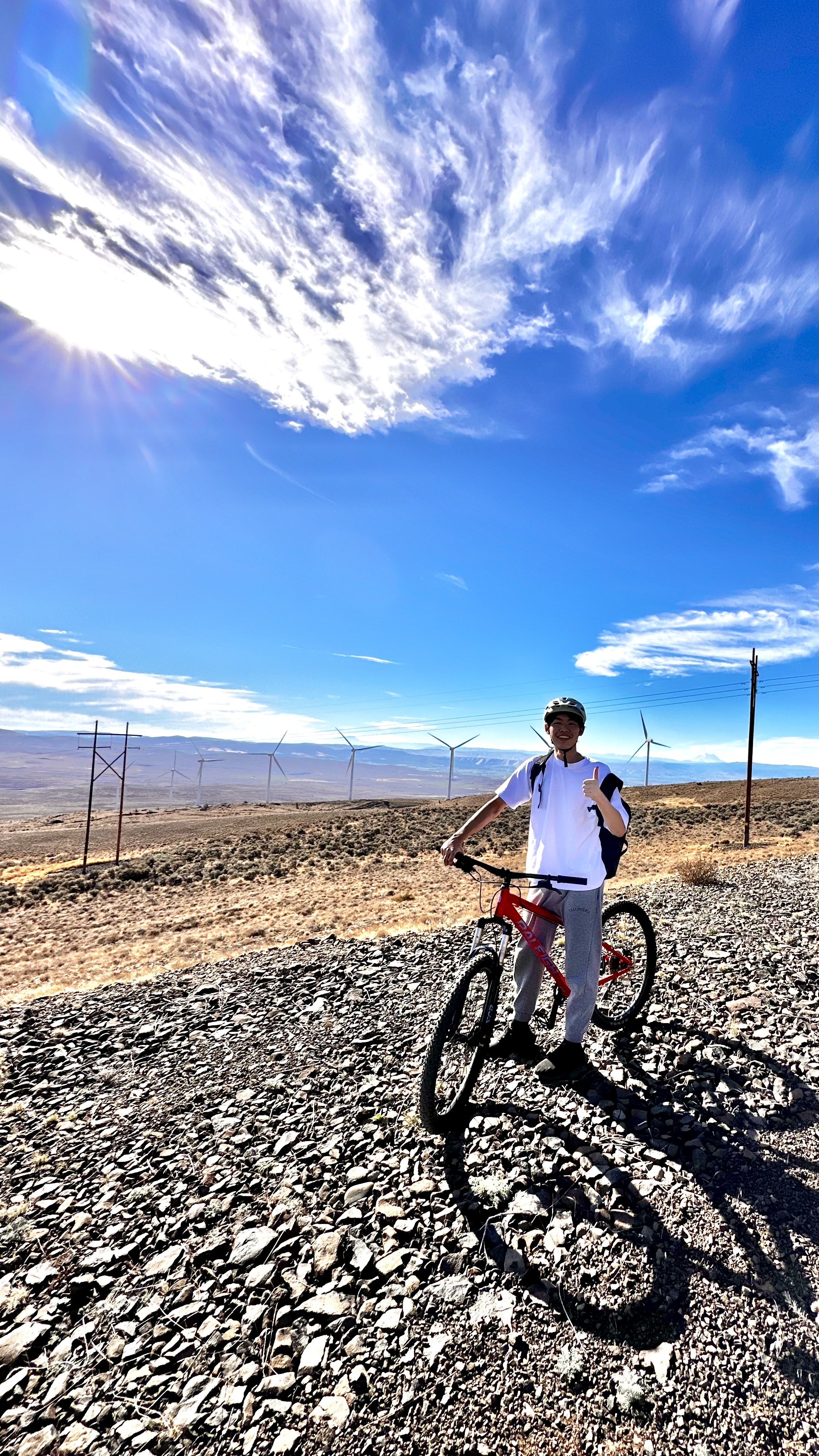 Wild Horse Wind Farm bike ride