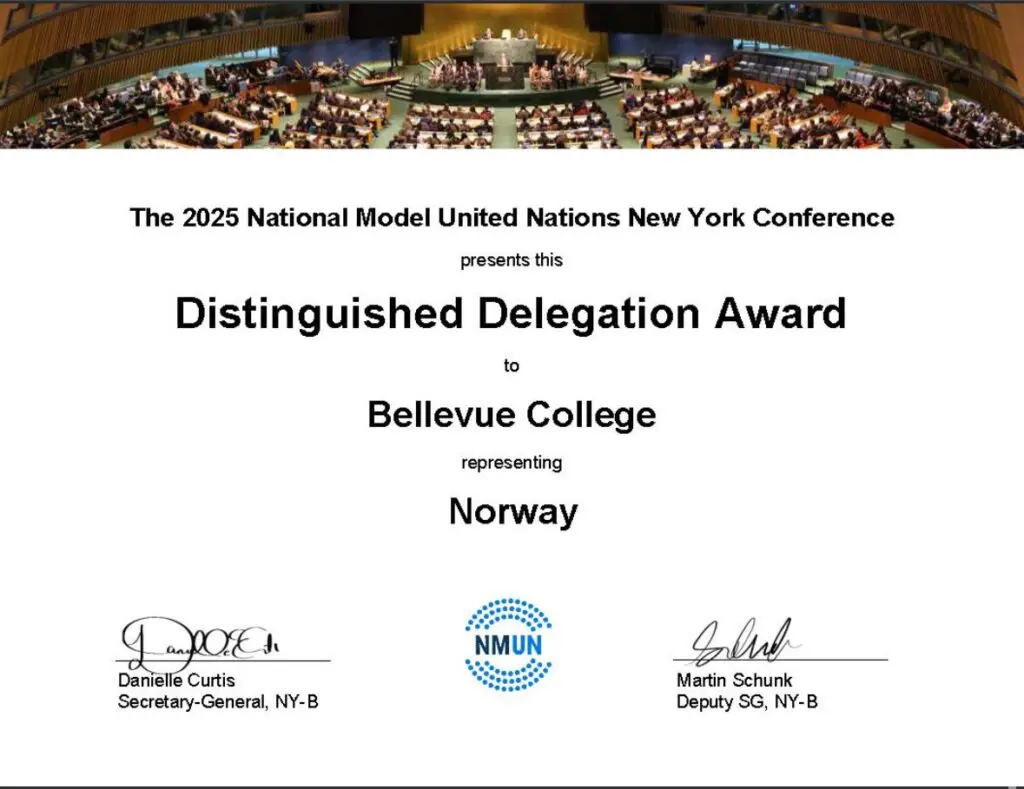 Distinguished Delegation Award