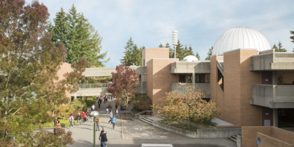 Courtyard by the BC planetarium