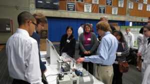 Students demonstrate their science project