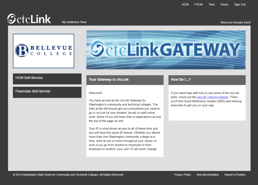 ctcLink homepage