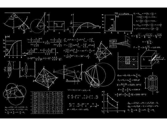 Image showing equations and mathematical drawings