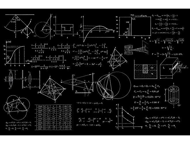 Image showing equations and mathematical drawings