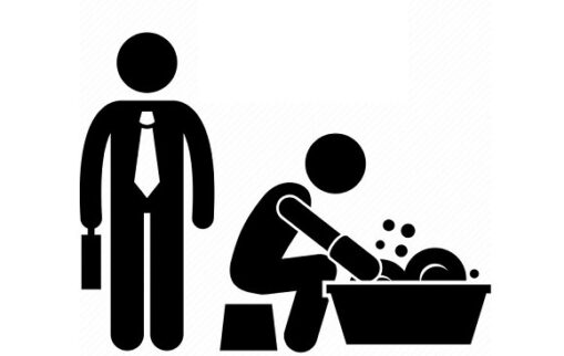 icon showing two types of workers