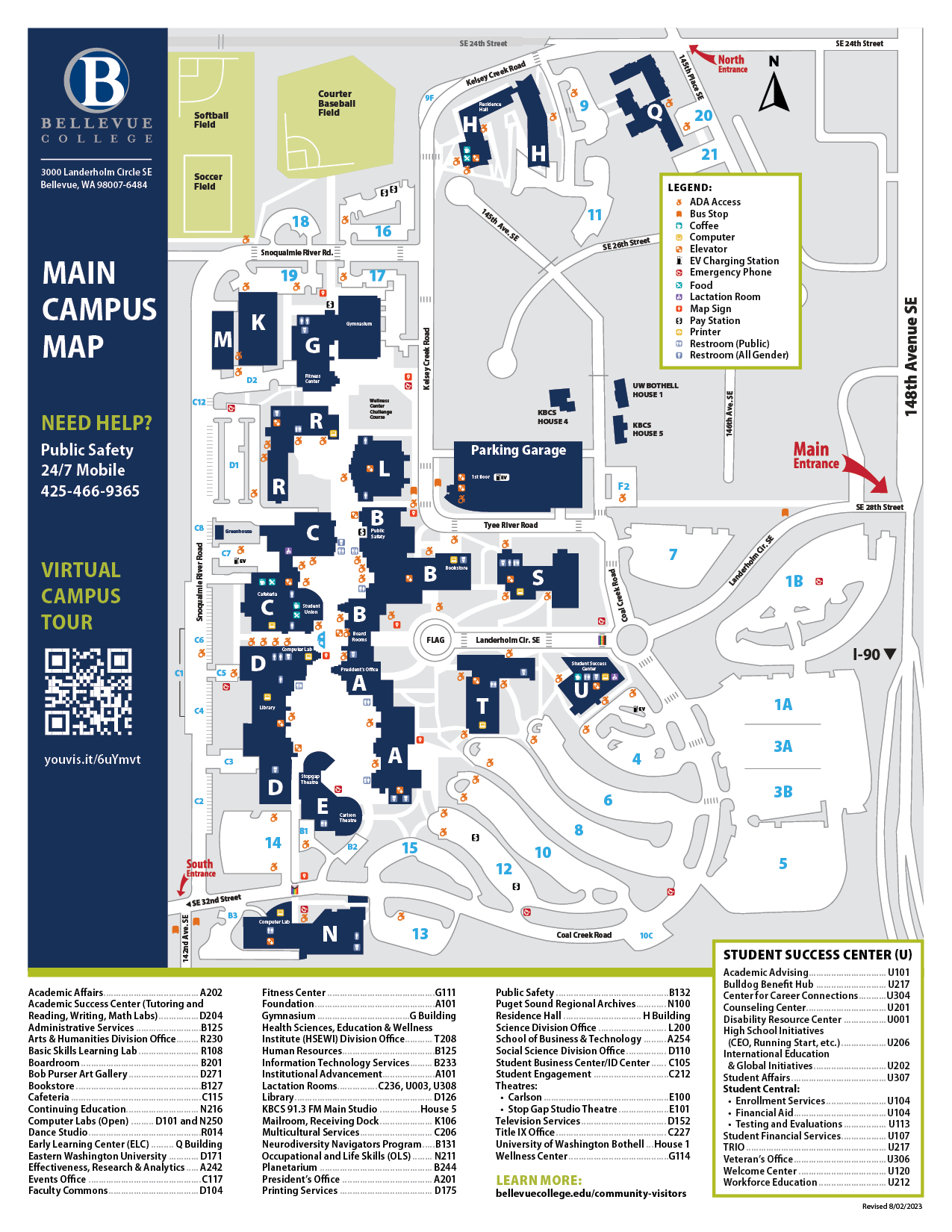 Main Campus Map Bellevue College