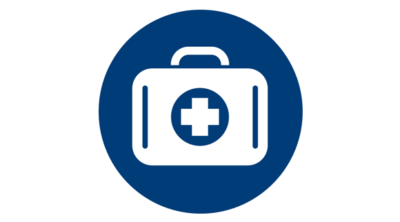 Icon of a first aid kit.