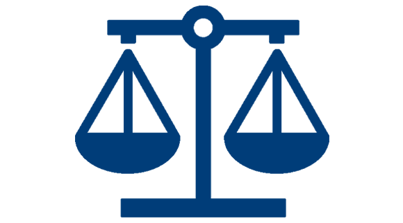 Two balanced scales.