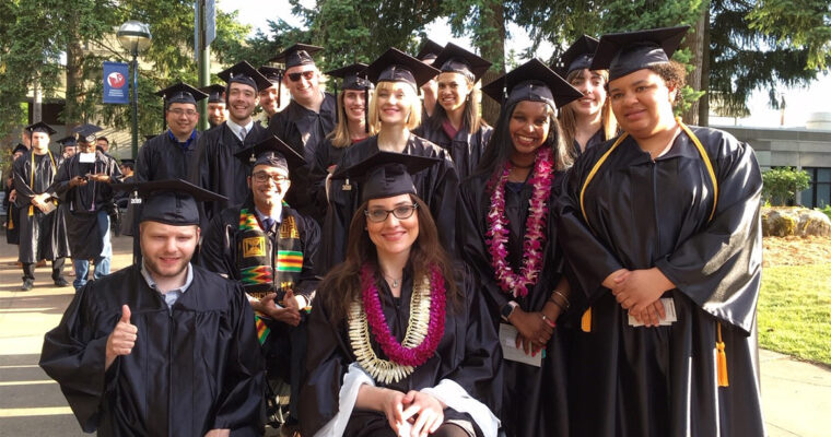 OLS students during graduation in 2019.