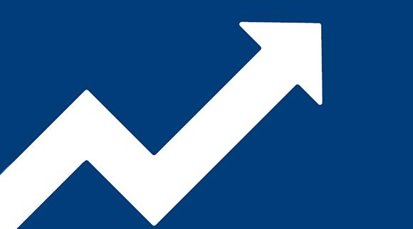 An arrow points up and to the right, indicating mobility and growth.