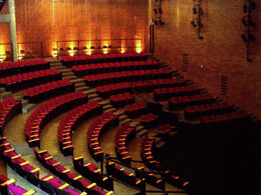 Carlson Theatre, Bellevue College - rows of empty seats