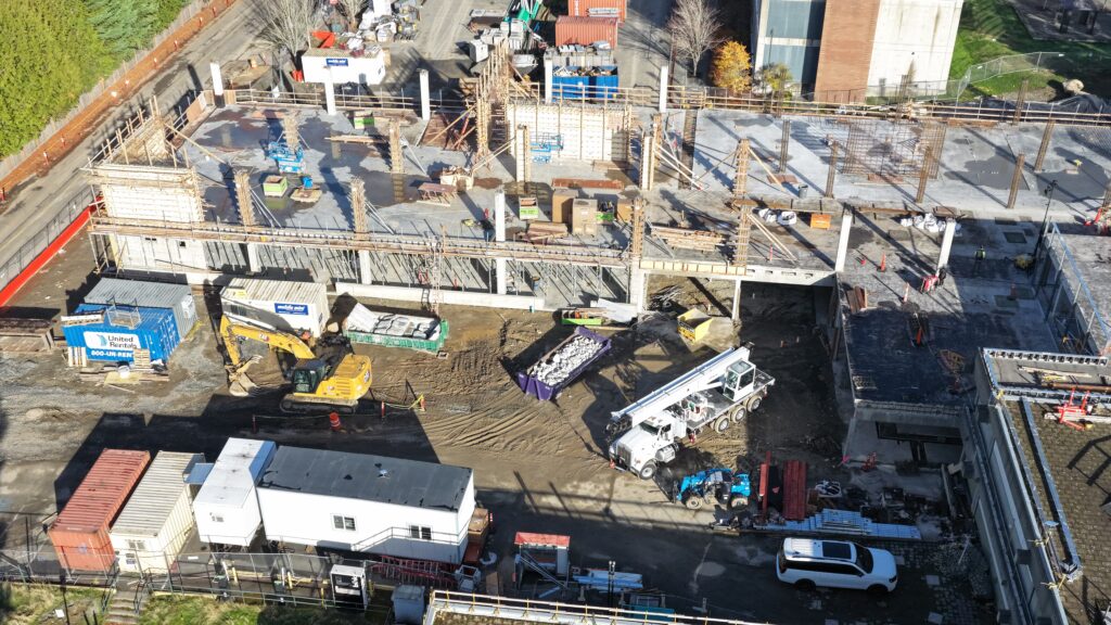 Building under construction.