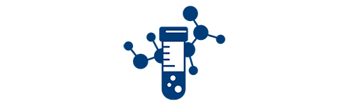 An icon shows a test tube in front of a molecular structure.