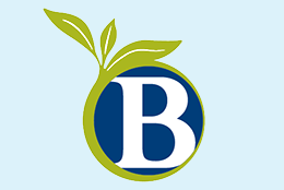 A variant on the Bellevue College logo, which is wrapped in a leafy plant, to signify sustainability.