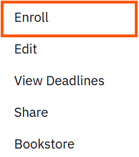 Enroll option outlined