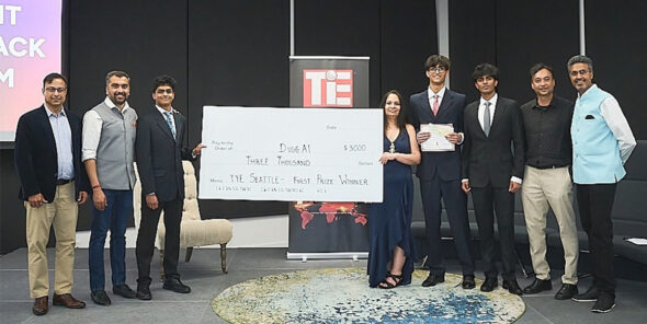 Winners and mentors at the TYE Seattle Chapter Finals.