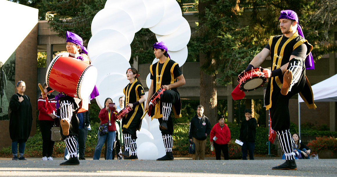 Taiko drummers at a past Japan Week performance.