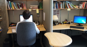 Ethan at a desk