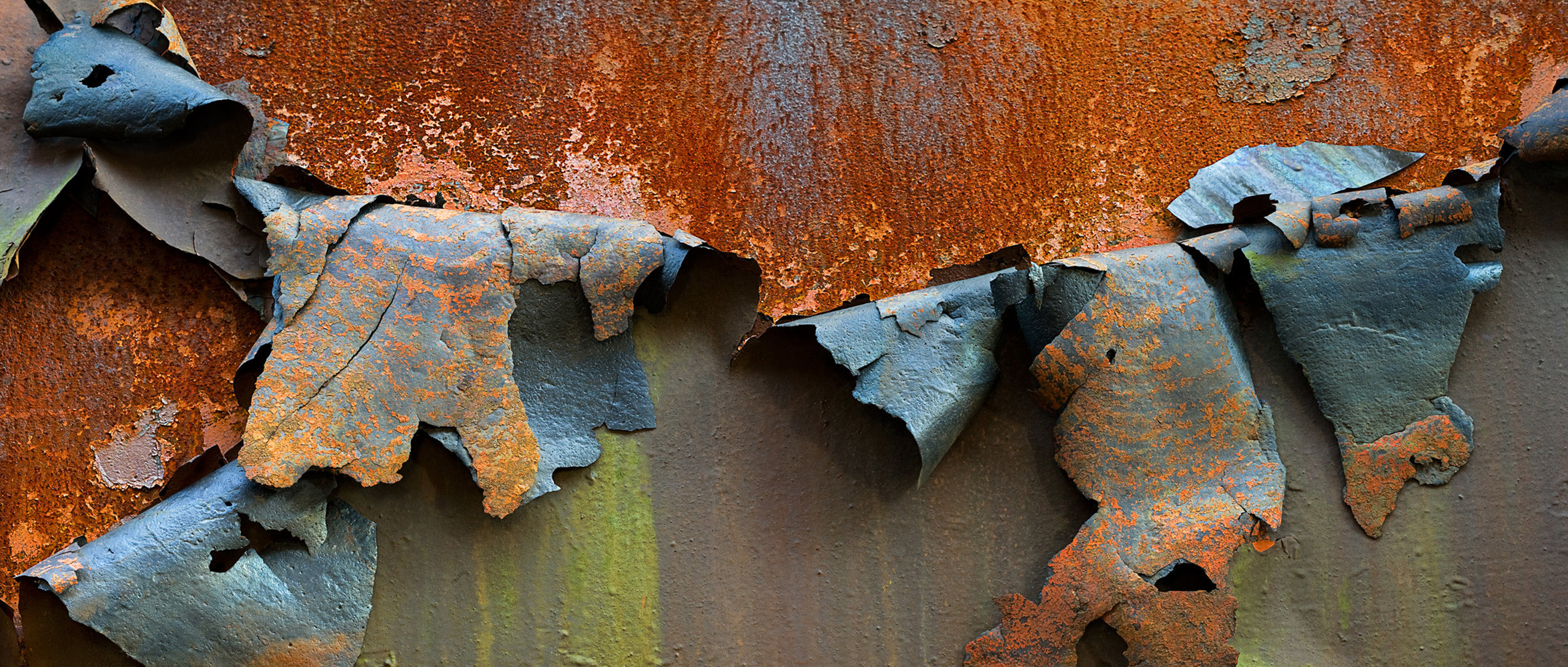 picture by Alyssa Eve Csuk of rusted steel and peeling paint