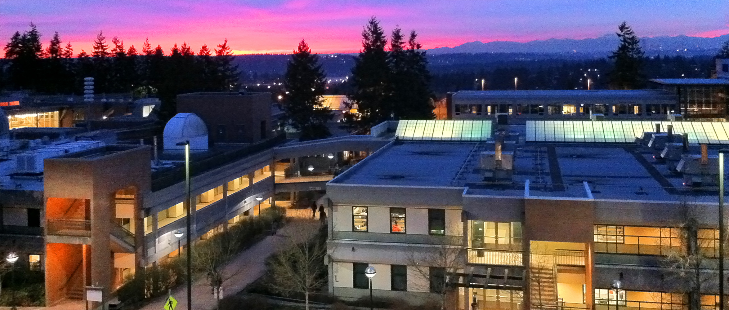 Sunset view over Building L